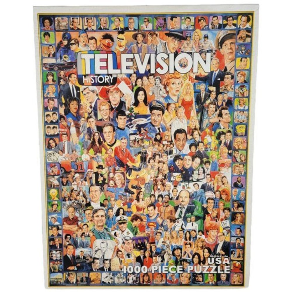 White Mountain‎ Television TV History Jigsaw 1000 Piece Puzzle 24x36 New